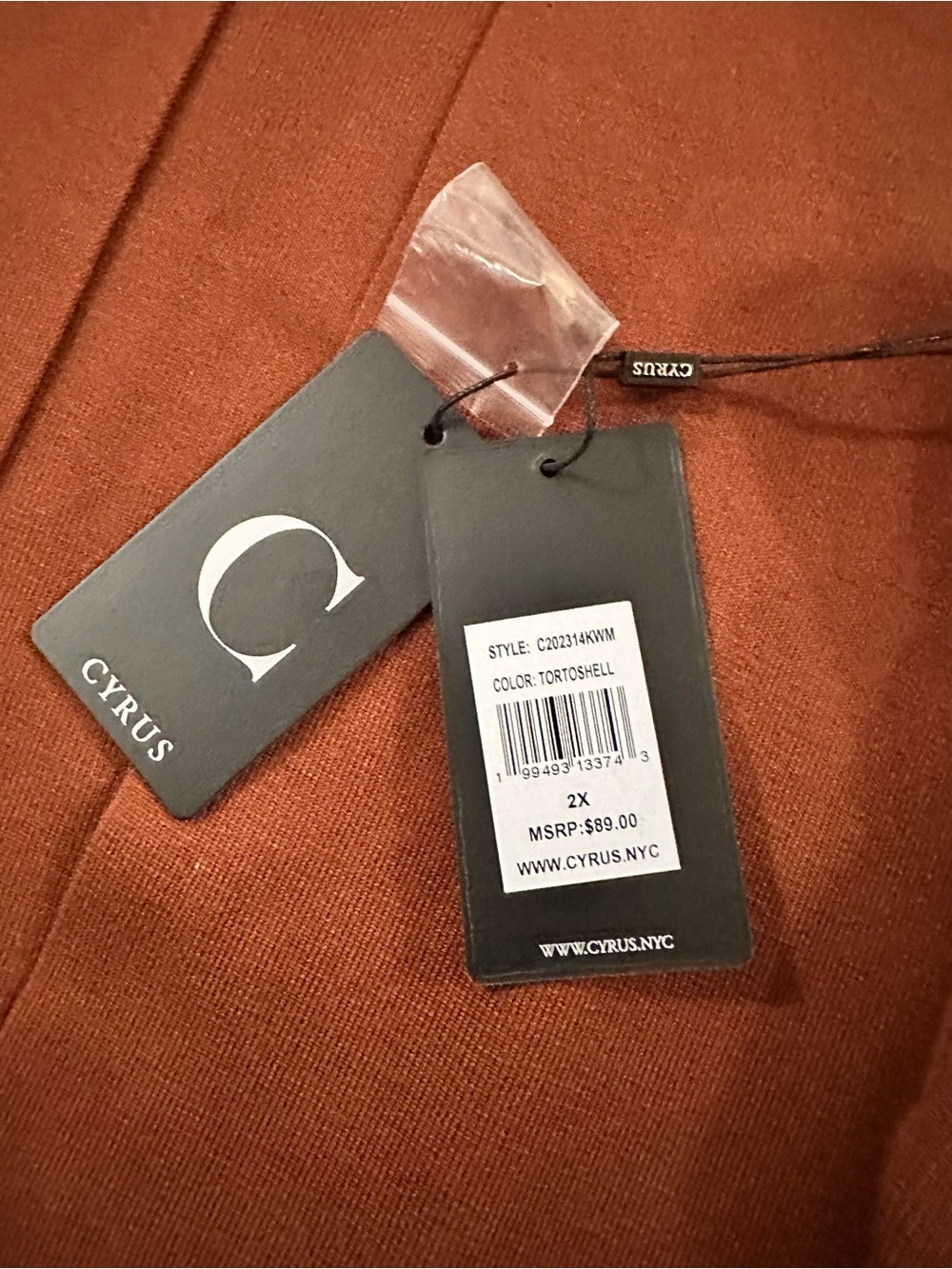 Cyrus Open-Front Rust Jacket - Picture 6 of 9